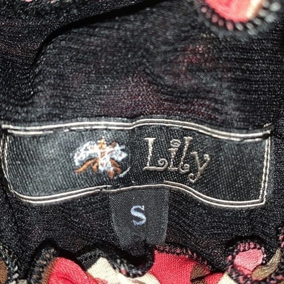 LILY HIGH NECK MINI SWING DRESS FLORAL LADIES SIZE SMALL - Picture 8 of 12